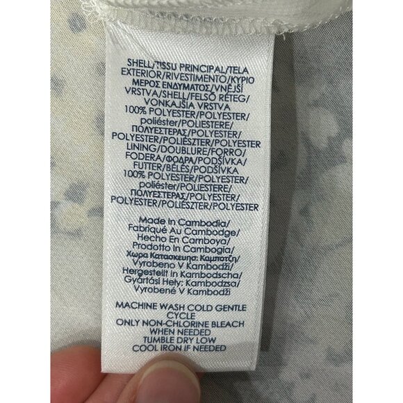 Chaps Floral Pleated Midi Skirt Multicolor Size XL - Picture 7 of 8